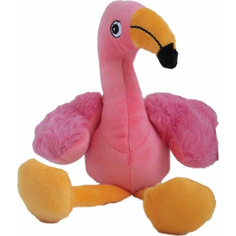 Peluche flamant rose, 28 cm