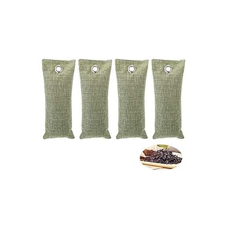 Natürliche Luftreinigungsbeutel, entfeuchten und desodorieren, geeignet für Badezimmer, Kleiderschränke, Küchen, Schränke, Schuhe usw., 75 g × 4 (1/5)
