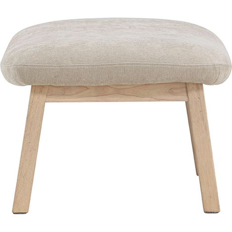 Rile Pouf beige, whitewash.