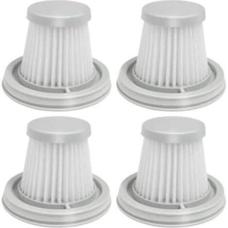 Lot de 4 filtres HEPA compatibles avec Xiaomi Mijia Handy Home Car Mini aspirateur sans fil lavable Accessoires de rechange Pièces