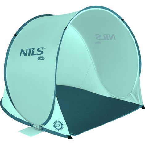 Tienda de playa plegable, color menta, protección UV
