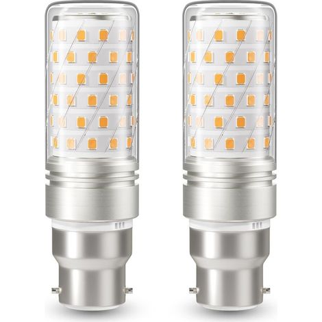 B22-LED-Lampe, 16-W-LED-Maiskolbenlampe (entspricht einer 130-W-Halogenlampe), warmweiß (3000 K), 1000 lm, nicht dimmbar, B22-Bajonettsockel, 2er-Pack (1/5)
