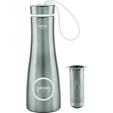 Grohe Red Trinkflasche 409191SD0 450ml, Edelstahl, doppelwandig (1/4)