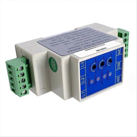 Module de protection de tension HVD100 pour triphasé AC, dispositif de surveillance de surtension et sous-tension, équipement industriel de sécurité électrique, moniteur de tension triphasée, protecti (1/5)