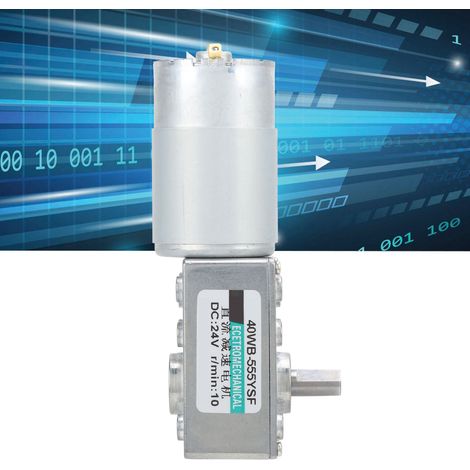 XD40WB-555YSF Schneckengetriebemotor, drehmomentstarker, drehzahlgeregelter Gleichstrommotor, bidirektionaler Mikromotor mit niedriger Drehzahl, 24 V DC, 10 U/min (1/5)
