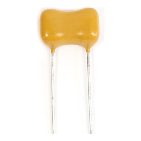 Condensateur mica, 10nF, 500V c.c., 20.83 x 11.43 x 16mm, pas de 10.8mm, +150 °C -55 °C. ( Prix pour 1 )