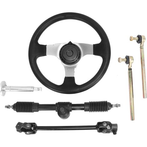 Kit de remplacement pour volant, biellette de direction, crémaillère et karting quad, compatible avec les moteurs 150cc-250cc (1/5)