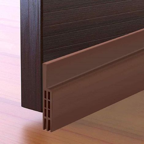 100 x 4.5cm Door Bottom Seal, Adhesive, Flexible Silicone Heat and Sound Insulation Sealing Strip, Noise-Resistant, Dust-Proof, Cold Air-Proof (1/5)
