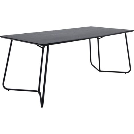 Table à Manger Design "Petra" 190cm Noir (1/5)