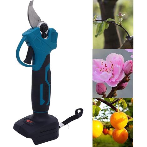 Sécateur électrique sans fil avec fonctionnement sans balais et broches de signalisation, compatible avec les batteries Makita BL1840, diamètre de coupe de 2,5 pouces. (1/5)