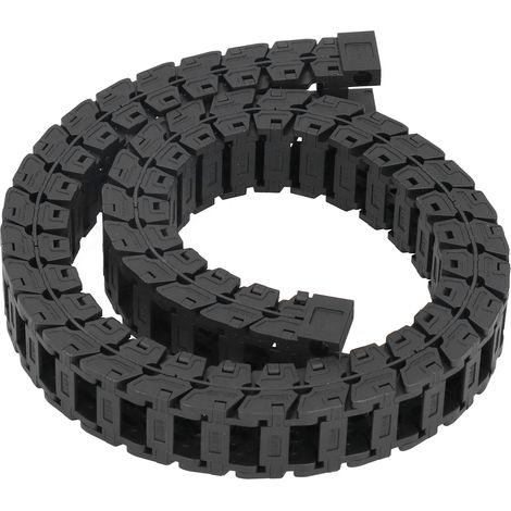 Chaîne porte-câbles silencieuse de type pont, détachable et assemblable, S18x18, 0,7 mètre.