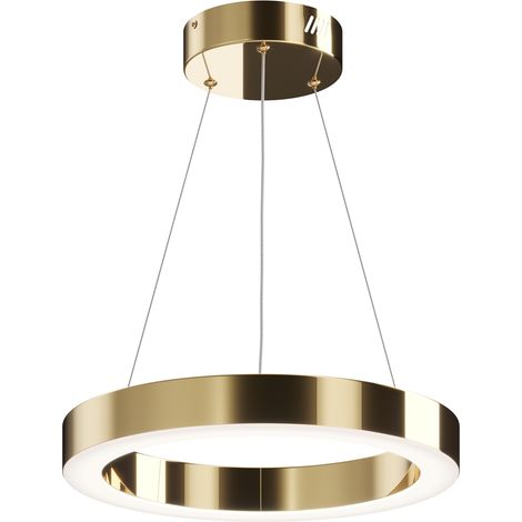 Maytoni Saturno lampada a sospensione LED Ø40 ottone (1/3)
