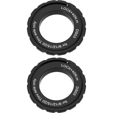 Store 2X Bagues de Verrouillage pour Disque de Frein à Disque Compatible avec Shimano Compatible avec Axe Traversant 15/20 Mm Moyeu de Vélo en Alliage D'aluminium 44 X 26 X 8 Mm (1/5)