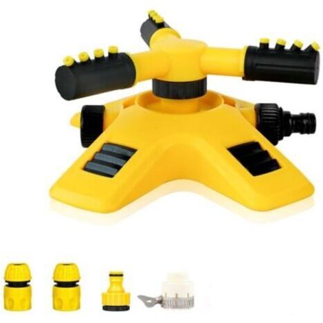 Arroseur Oscillant, Tandem Rotatif Automatique 360 Degrés Matériel D'arrosage pour Jardin, Diamètre Pulvérisation 8-10 m Asperseur Arrosage, pour L'irrigation Pelouse Jardin (1/4)