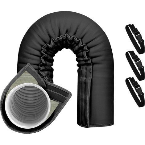 Protection tuyau climatisation – Gaine isolante triple couche ajustable – Diamètres 13 cm et 15 cm – Isolation anti-chaleur pour intérieur et extérieur (1/5)