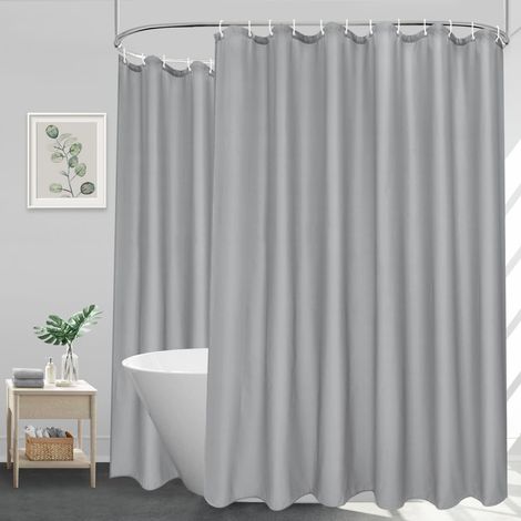 Duschvorhang 300x200cm grau wasserdicht Grau H200 x B300 cm 1er Pack (1/5)