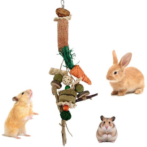 à ronger pour lapins Tissu résistant à la déchirure, accessoires pour à ronger pour l'usure dentaire des lapins Pour lutter contre l'ennui - Enclos, cage, intérieur & extérieur (1/5)