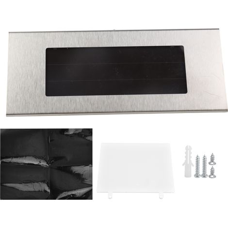 Plaque lumineuse numéro maison avec LED - Autonomie solaire, résistant à l'eau IP65 - Matière acier inoxydable & ABS (Unitaire) - Pour villa, entreprise, ferme
