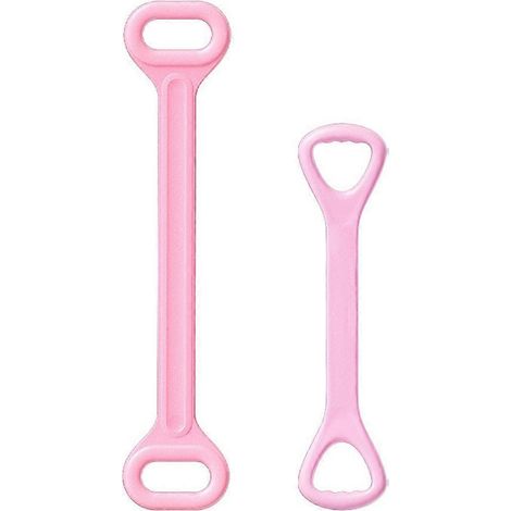 Bande élastique rose pour le renforcement musculaire et l'entraînement du dos (1/5)