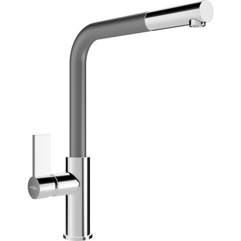Mexen Flora grifo de cocina, cromo/gris - 670401-06 (1/2)