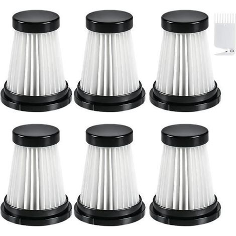 6 Filtres HEPA pour Aspirateur Moosoo K12 - K12 Pro - K13 et Aspirateur à Main Genius Invictus One 1.0-2.0 ACCESSOIRE D’ASPIRATEUR (1/4)