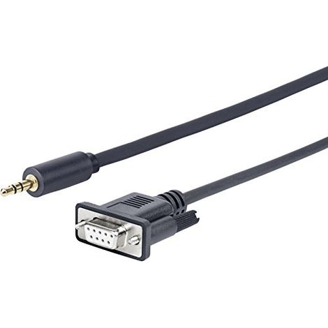 Vivolink PROMJDSUB9-25 Parallelkabel Schwarz 25m 3,5mm D-Sub (DB-9)