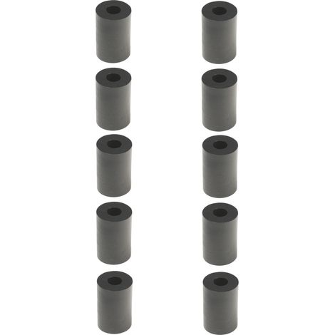 Cyclingcolors – Entretoise plastique M12 – Lot de 10 – Diamètre extérieur 25mm – Hauteur 10mm – Pour fixation sur métal et bois dur