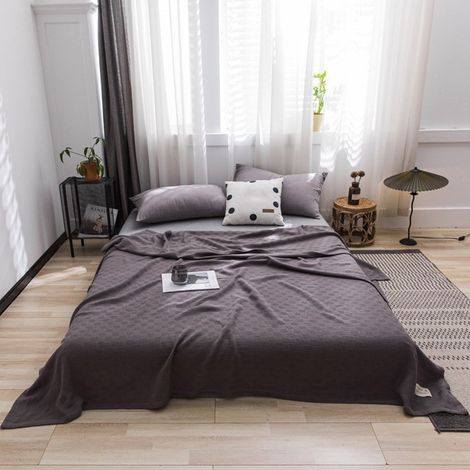 Couette Coton 150x100 cm - Couverture Légère Respirante pour Toutes Saisons - 98 % Coton 2 % Élasthanne - 1 Pièce (1/5)