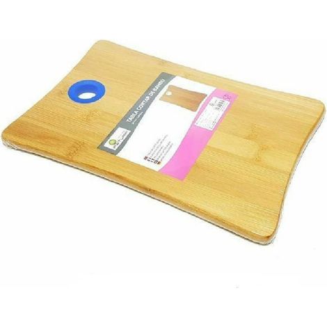 TrAdE Shop Traesio - Tagliere In Legno Naturale Tagliare Verdure Salumi Carne Bambù 25 X 17 Cm -