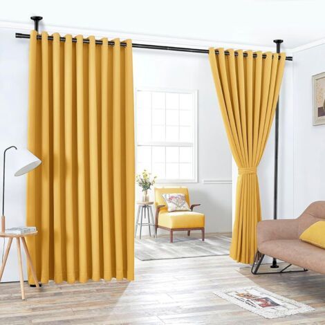 Tringle Rideau sans Percage 120-300 cm (H) × 70-245 cm (L) – Paravent Intérieur Amovible & Séparateur de Pièces – Élégant, Robuste & Sans Outils (1/5)