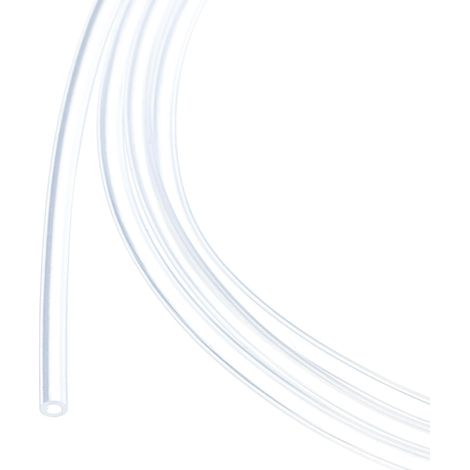 1M(3Pieds) Tube en Silicone 1mm DI 2mm DE Transparent Tuyau en Plastique Industriel en Silicone Clair pour Pompage, Vidange, Irrigation, Brassage, 0,04" x 0,08" (1/5)