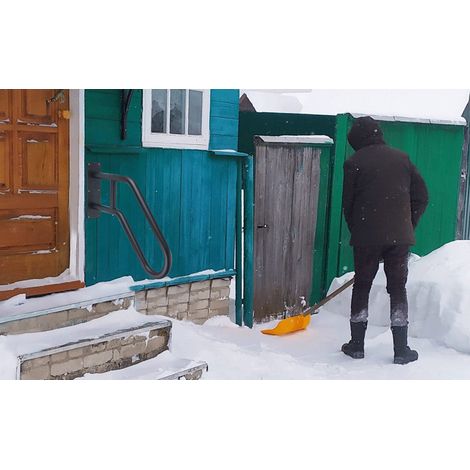 Main courante d'escalier en acier inoxydable, rampe pour marches extérieures 1 à 3 pas, forme en U, pour intérieur ou extérieur, usage garage, porche (1/3)