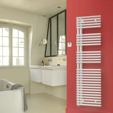 Sèche-serviette ACOVA CALA Asymétrique à Gauche électrique 500W White Matt 0556 TLNL-050-50/GFC0556 (1/2)