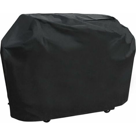 Telo copri barbecue a gas Oxford nero 100% impermeabile e antivento (150 x 100 x 125 cm) (1/5)