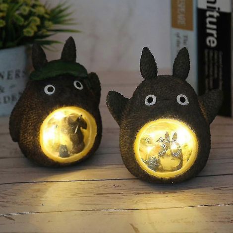 Totoro-Sternen-Nachtlicht von Hayao Miyazaki, kleines Nachtlicht aus Kunstharz, Heimdekoration