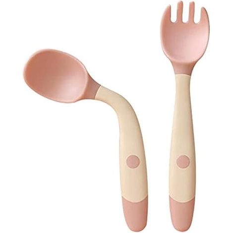Cuillère Et Fourchette Pour Enfant - Poignée Flexible Réglable - Ensemble Auto-alimentation Avec Étui De Transport - 1 Set (1/5)