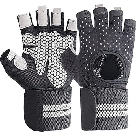 Gants De Musculation - Protection Totale De La Paume - Antidérapants Avec Gel De Silice - Soutien Du Poignet Réglable - Légers Et Respirants - Par Paire (1/3)