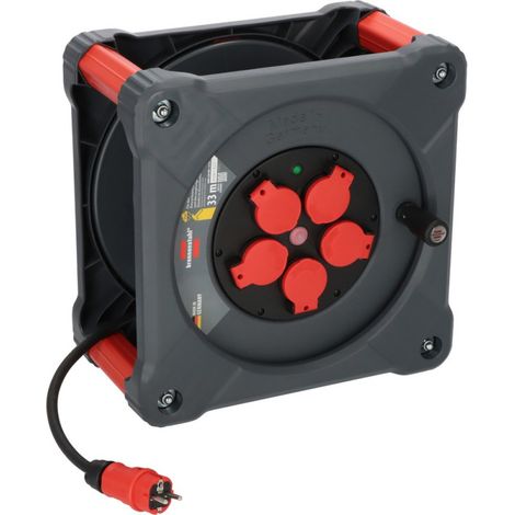 Brennenstuhl Prof. Bęben Kablowy Cube K noir rouge argent (1/4)