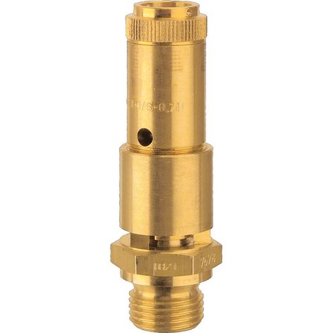 Riegler Sicherheitsventil DN 10, Messing, G 3/4, Ansprechdruck 28 bar