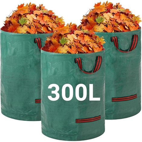 Sacs à Déchets de Jardin Robustes 300 L x 3 Pack Réutilisables (1/5)