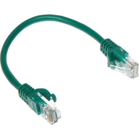 Câble de brassage RJ45/0,2 - vert 0,2 m (1/2)