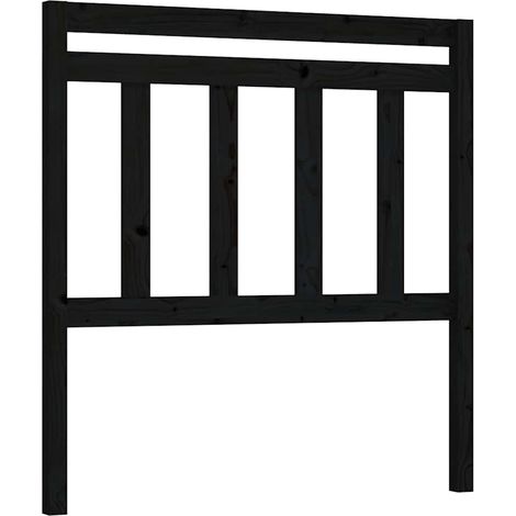 Maison Exclusive - Cabecero de cama madera maciza de pino negro 9 (1/5)