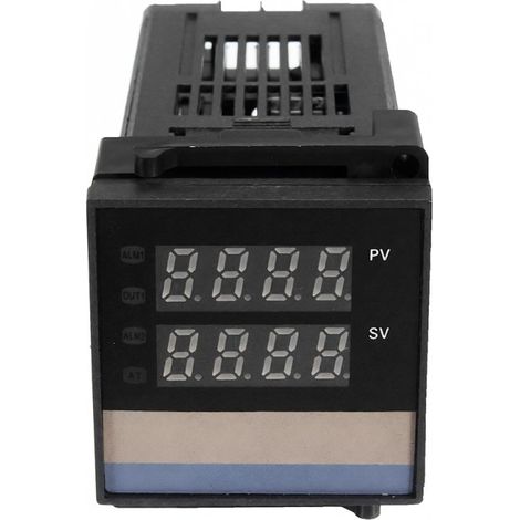Controlador de temperatura PID REX-C100 con pantalla LCD digital + termopar tipo K + relé de estado sólido (SSR) máx. 40 A (1/5)
