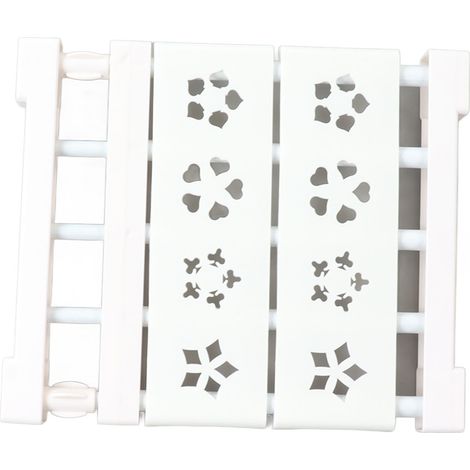 Étagère extensible blanche sans perçage pour placard, séparateur télescopique de 24 cm de large, longueur 30‑40 cm (1/5)