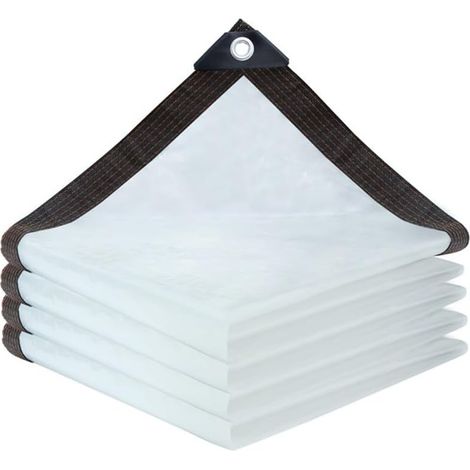 Bache Transparente avec Oeillets,Bâche Imperméable Extérieure De 3 x 5 m,Adaptée pour l'Extérieur,La Terrasse,Le Poulailler,Le Balcon,Résistante à l'eau,à La Poussière Et Aux Fuites (1/5)