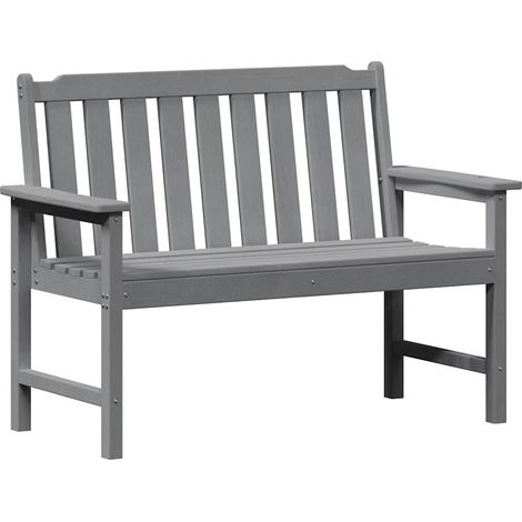 Banc de jardin,Banquette de jardin,Chaise avec coussin Gris clair 120 x 59 x 88cm HDPE CFW44790 (1/5)