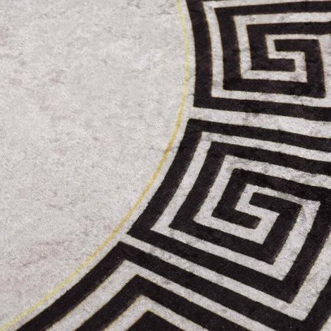 Maison Exclusive - Tappeto Lavabile φ120 cm Beige Chiaro Antiscivolo