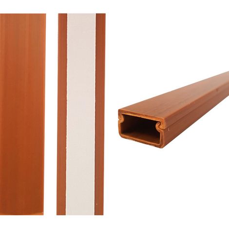 EDM – Canal adhésif 19x11mm pour gestion de câbles – Fixation adhésive puissante – Installation facile sur surfaces lisses – Longueur 2 mètres