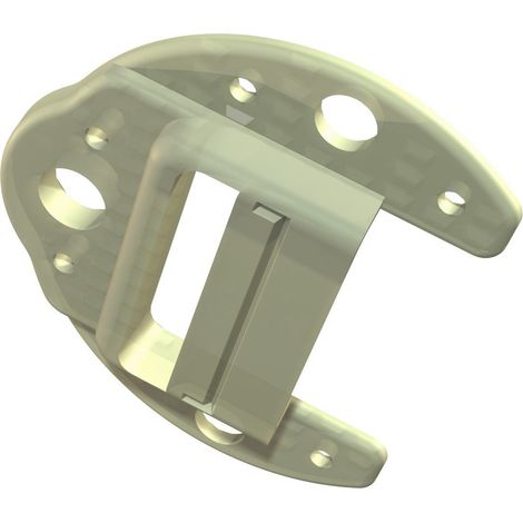 OBO Bettermann Salida de techo 25,3x5mm Poliestireno gris claro RAL 7035, 2236028