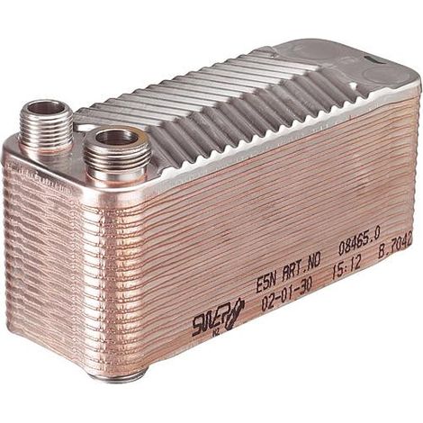 Echangeur thermique pour ZWBR Ju.Nr.: 8 715 406 950 remplace Nr. 8 715 406 659